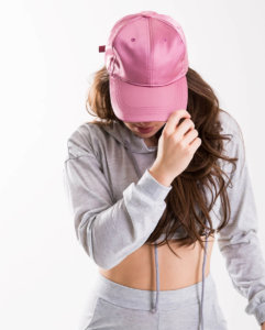 BradgleyAndScott_Fashionable-Pink-satin-cap