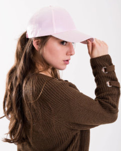 Ladies-Pink-Satin-Cap